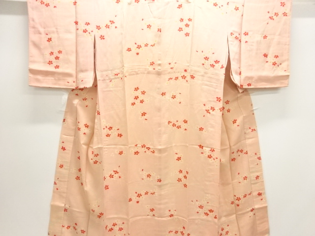 アンティーク　花模様単衣長襦袢